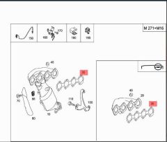Mercedes W204 Egsoz Manifold Contası Victor Reinz Marka A2711420380