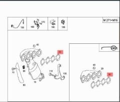 Mercedes W906 Egsoz Manifold Contası Victor Reinz Marka A2711420380