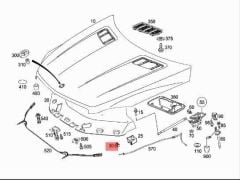 Mercedes W166 Dübel Wender Parts Marka A0019880325