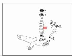 Mercedes W639 Helezon Yayı Arka Orijinal Mercedes Marka A4473240204