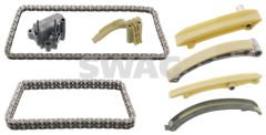 Комплект цепей двигателя BMW E46 Case 320d M47 нижняя и верхняя, полный комплект, бренд Swag 20106146 - 11312248728S3