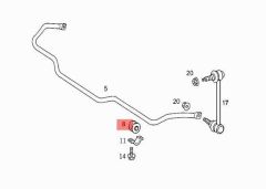 Mercedes W169 Viraj Demir Lastiği Rapro Marka A1683230385