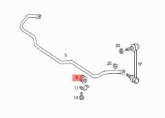 Mercedes W211 Viraj Demir Lastiği Rapro Marka A1683230385