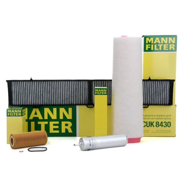 Bmw E87 Case 120d M47N2 Engine Periodic Maintenance Filter Set Mann Brand HU722x-CUK8430-WK5001-C15105-1