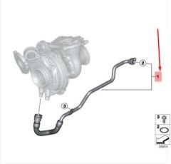 Bmw 3 Seri F30 Kasa Turbo Su Hortumu Bmw Orijinal Marka 11538507251