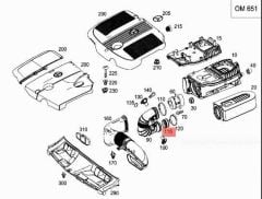 Mercedes W246 Turboşarj Boru Contası Spot Marka A6510940051