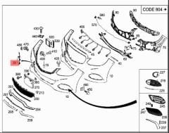 Mercedes W212 Ön Çeki Demiri Kapağı Btap Marka A2128850526