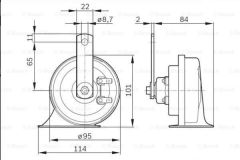 Mercedes W124 Korna Bosch Marka A0045423620