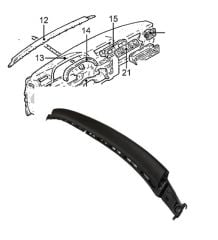 Opel Vectra A Ön Göğüs Çıtası Siyah Renk İthal Marka 2209414