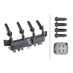 Citroen C2 1.4 8 клапанов бензин катушка зажигания серый разъем Hella Brand 5DA193175441
