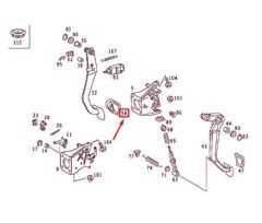 Mercedes W115 Fren Pedal Lastiği Swag Marka A2012920082