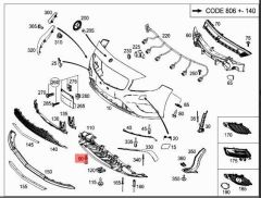 Mercedes W123 Davlumbaz Klipsi (Geçme) Febi Marka A1249900492