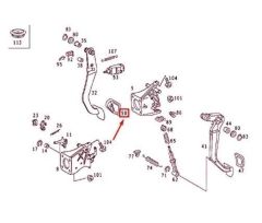 Mercedes W211 Fren Pedal Lastiği Wender Parts Marka A2012920082