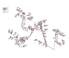 Mercedes W212 Fren Pedal Lastiği Wender Parts Marka A2012920082