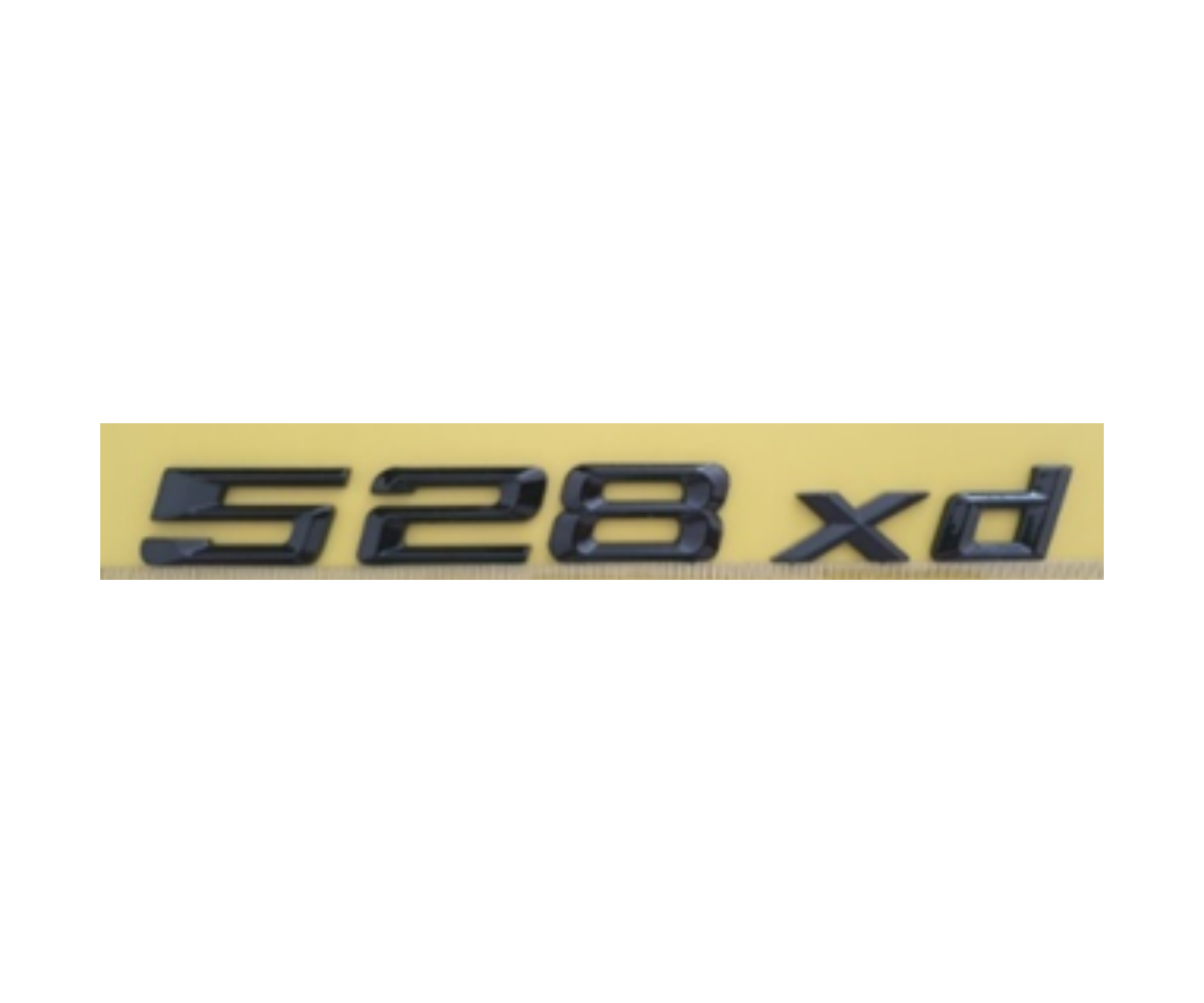 BMW 528 xd Yazısı Siyah İthal Marka