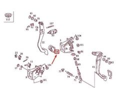 Mercedes W245 Fren Pedal Lastiği Orijinal Mercedes Marka A2012920082
