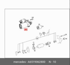 Mercedes W213 Marş Motoru Hella Marka A6519062800