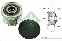 Bmw F20 Kasa 116i Alternatör Şarj Dinamo Kasnağı INA Marka 535036110