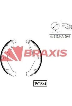 Fiat Palio 1.4 8V Arka Fren Balatası BRAXIS Marka 98845348