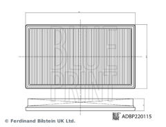 Mercedes C serisi W206 Kasa (2020-) C180 C200 C220 C260 C300 C350 C400 AMG C43 AMG C63 Benzinli Hava Filtresi Blueprint A2540940200