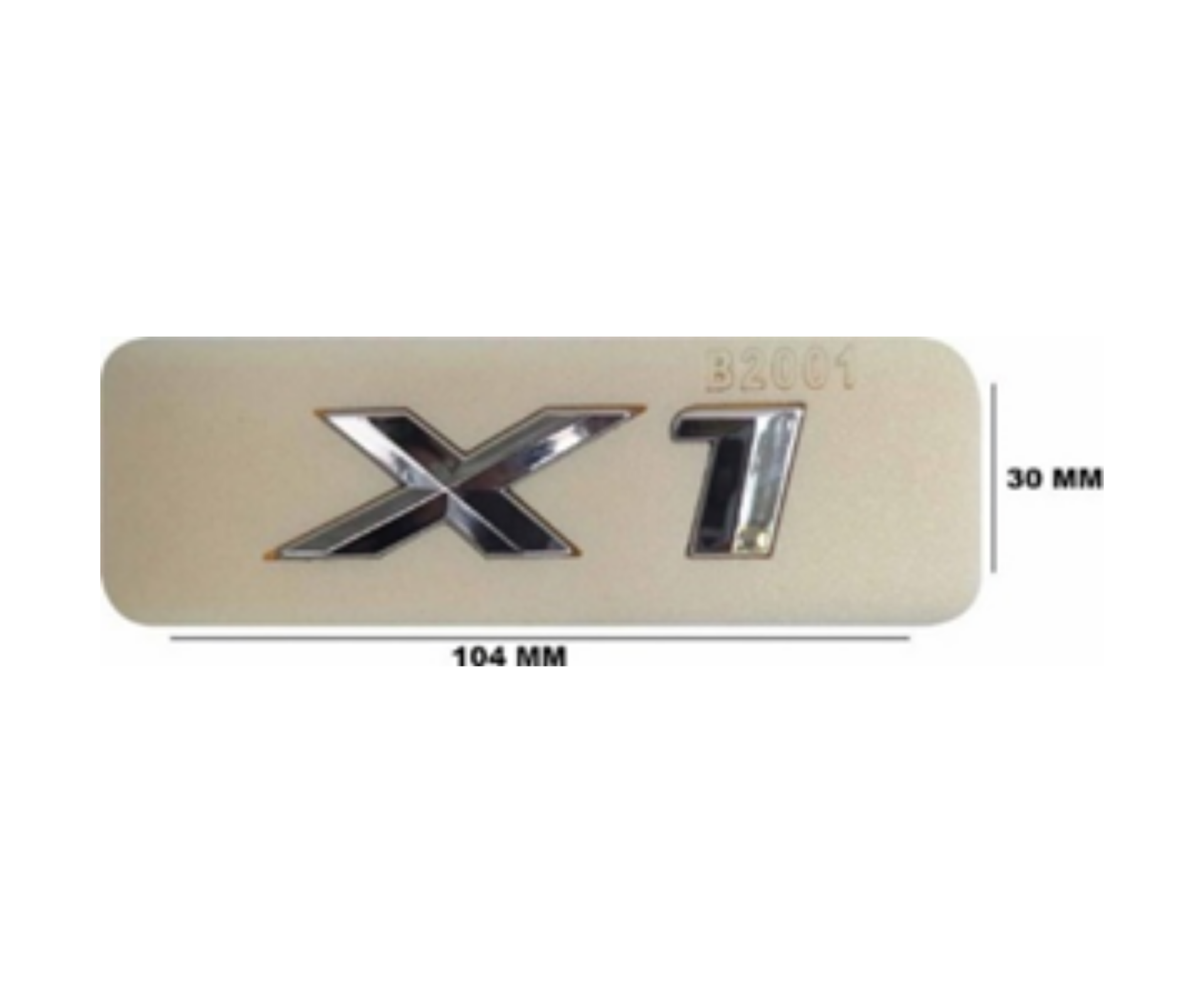 BMW X1 Yazısı Küçük Krom İthal Marka