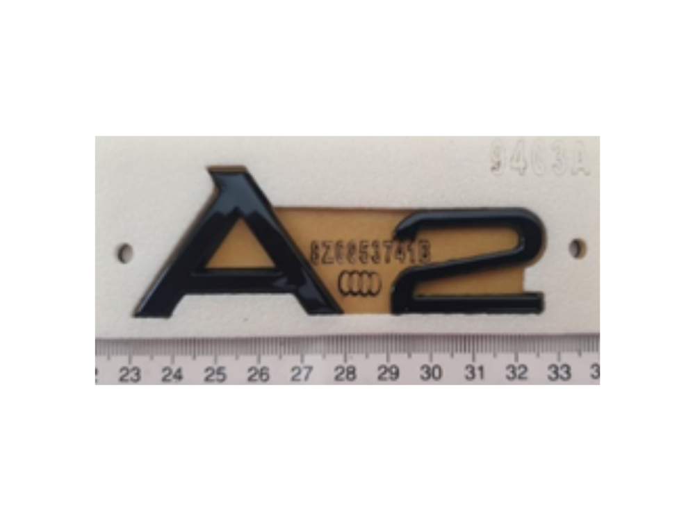 Audi A2 Siyah A2 Yazısı 34 - 92 mm İthal Marka 8Z0853741B