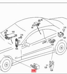 Mercedes W176 Far Seviye Ayar Sensör Swag Marka A0105427717