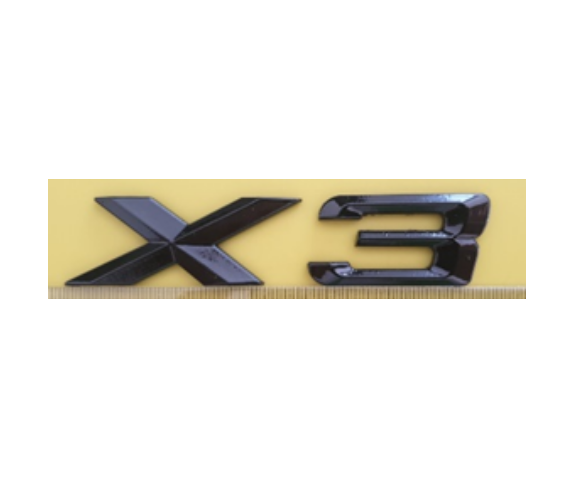 BMW X3 Yazısı Büyük Siyah İthal Marka