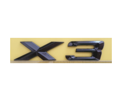 BMW X3 Yazısı Büyük Siyah İthal Marka