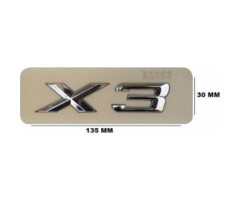 BMW X3 Yazısı Büyük Krom İthal Marka