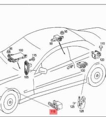 Mercedes W176 Far Seviye Ayar Sensör Trucktec Marka A0105427717