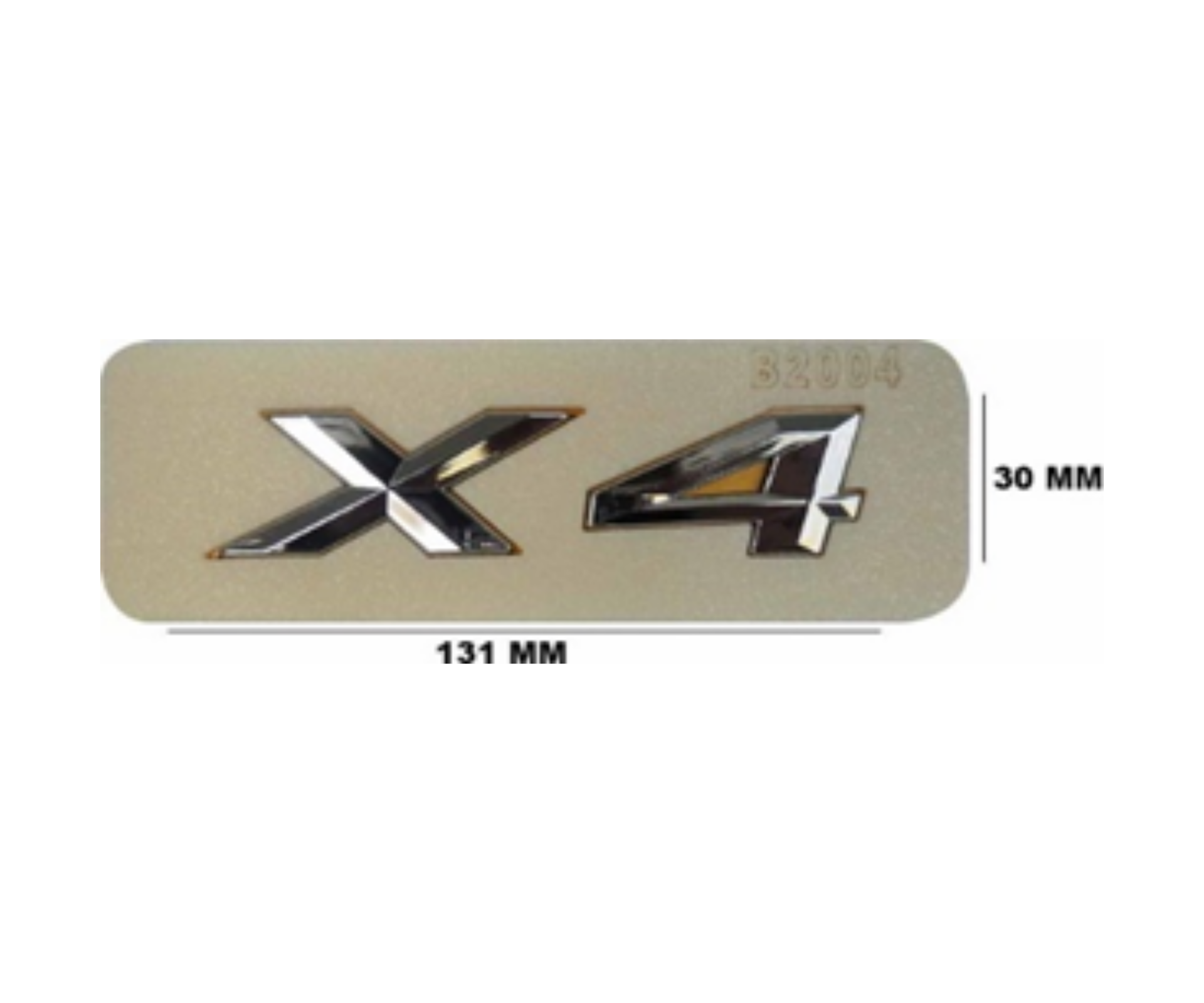 BMW X4 Yazısı Büyük Krom İthal Marka