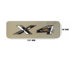 BMW X4 Yazısı Büyük Krom İthal Marka