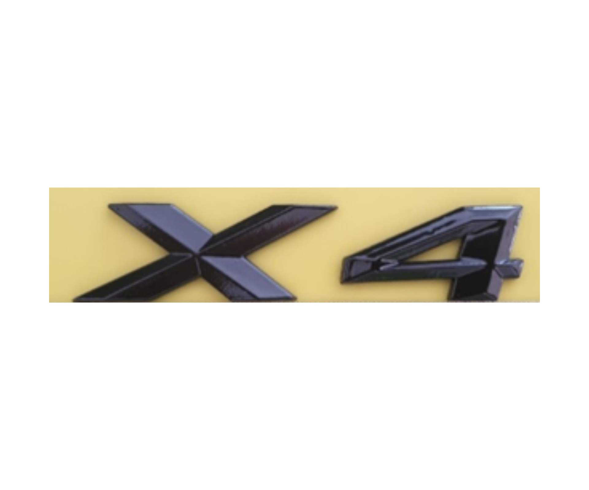 BMW X4 Yazısı Büyük Siyah İthal Marka