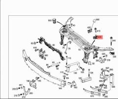 Mercedes W208 Kaput Kilidi Btap 2048800260
