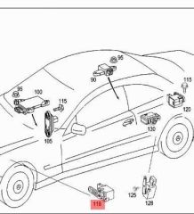 Mercedes W166 Far Seviye Ayar Sensör App Marka A0105427717