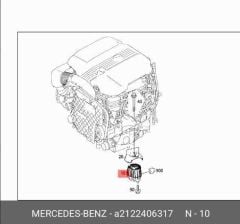 Mercedes W221 Motor Kulağı Corals Marka 2122406317