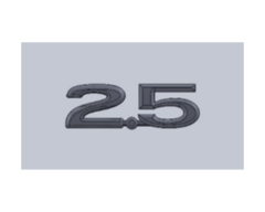 Opel 2.5 E.M Yazı Krom İthal Marka