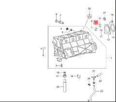 Mercedes W140 Blok Su Tapası Trucktec Marka 000443034002