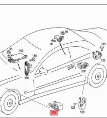Mercedes W210 Far Seviye Ayar Sensör App Marka A0105427717