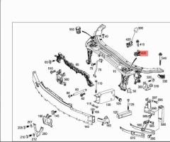 Mercedes W169 Kaput Kilidi Wender Parts 2048800260