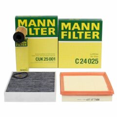 Bmw F20 118i Periodic Maintenance Filter Set Mann Brand HU6014z - C24025 - CUK25001