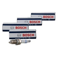 Opel Corsa D 1.0 / 1.2 / 1.4 Single Claw Ignition Spark Plug Set Bosch Brand 1214120-0242229699