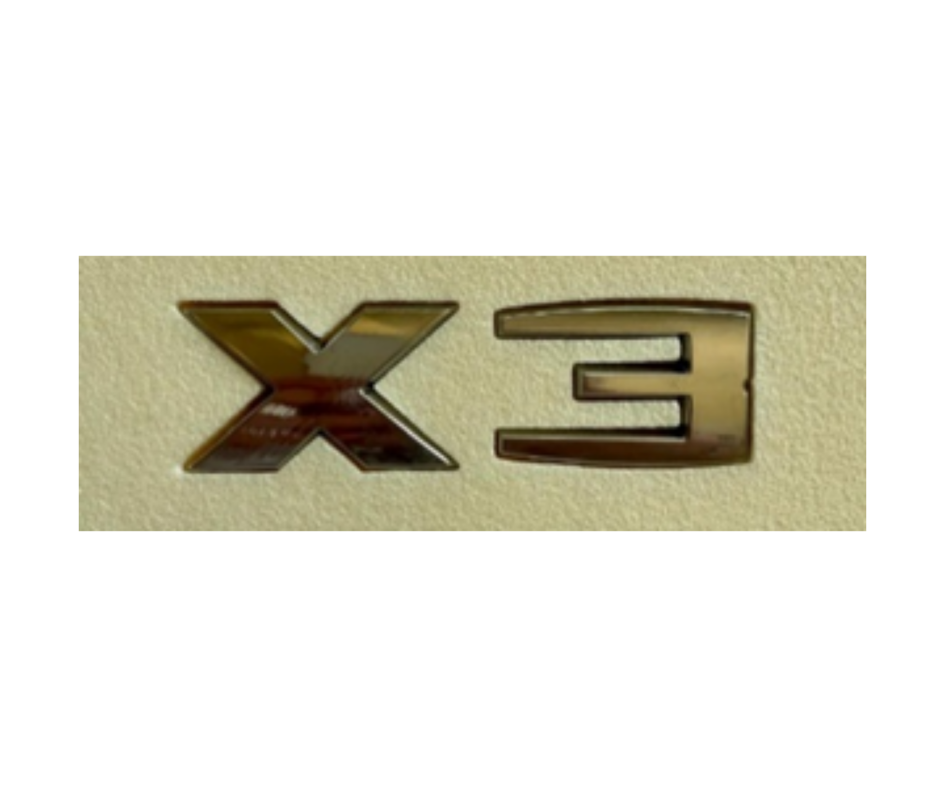 BMW X3 Yazısı Y.M Krom İthal Marka