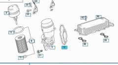 Mercedes W166 масляный фильтр прокладка заготовка Wender запчасти бренд A6421801410