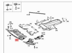 Mercedes W205 Tampon Alt Muhafaza Kapağı Wender Parts Marka 2135200900