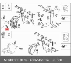 Mercedes W123 Debriyaj Pedal Müşürü Swag Marka A0065451014
