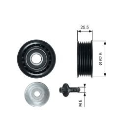 Fiat Linea Alternatör Gergi Rulmanı 1.6Mjtd GATES 51856150