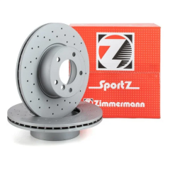 Bmw E90 Case 320d 184 HP Hole Type Передний тормозной диск Комплект Zimmermann Brand 150.2900.52 - 34116792219