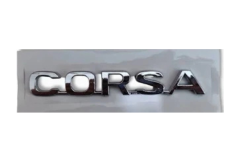 Opel Corsa Yazısı Uzun Siyah İthal Marka